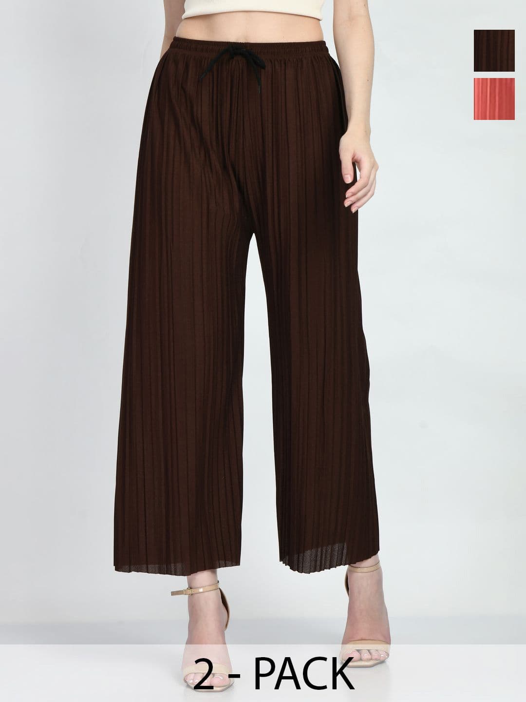 Brainbees Women Pack Of 2 Palazzos - view 1