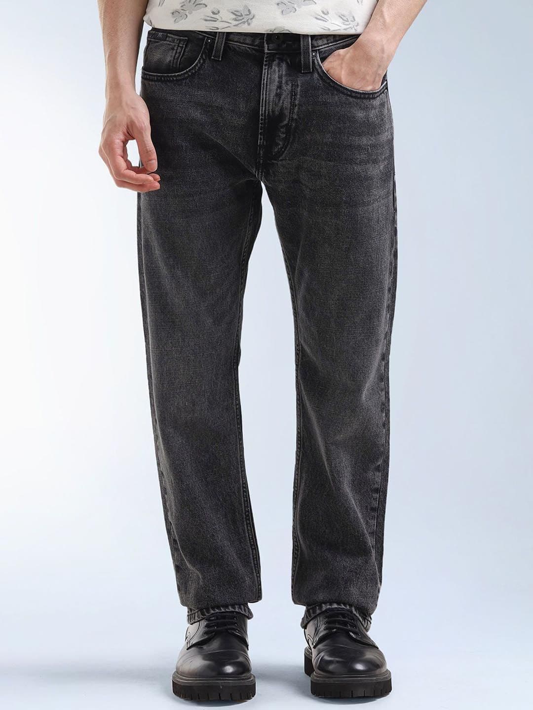 Flying Machine Men Straight Fit Mid-Rise Light Fade Stretchable Jeans - view 1