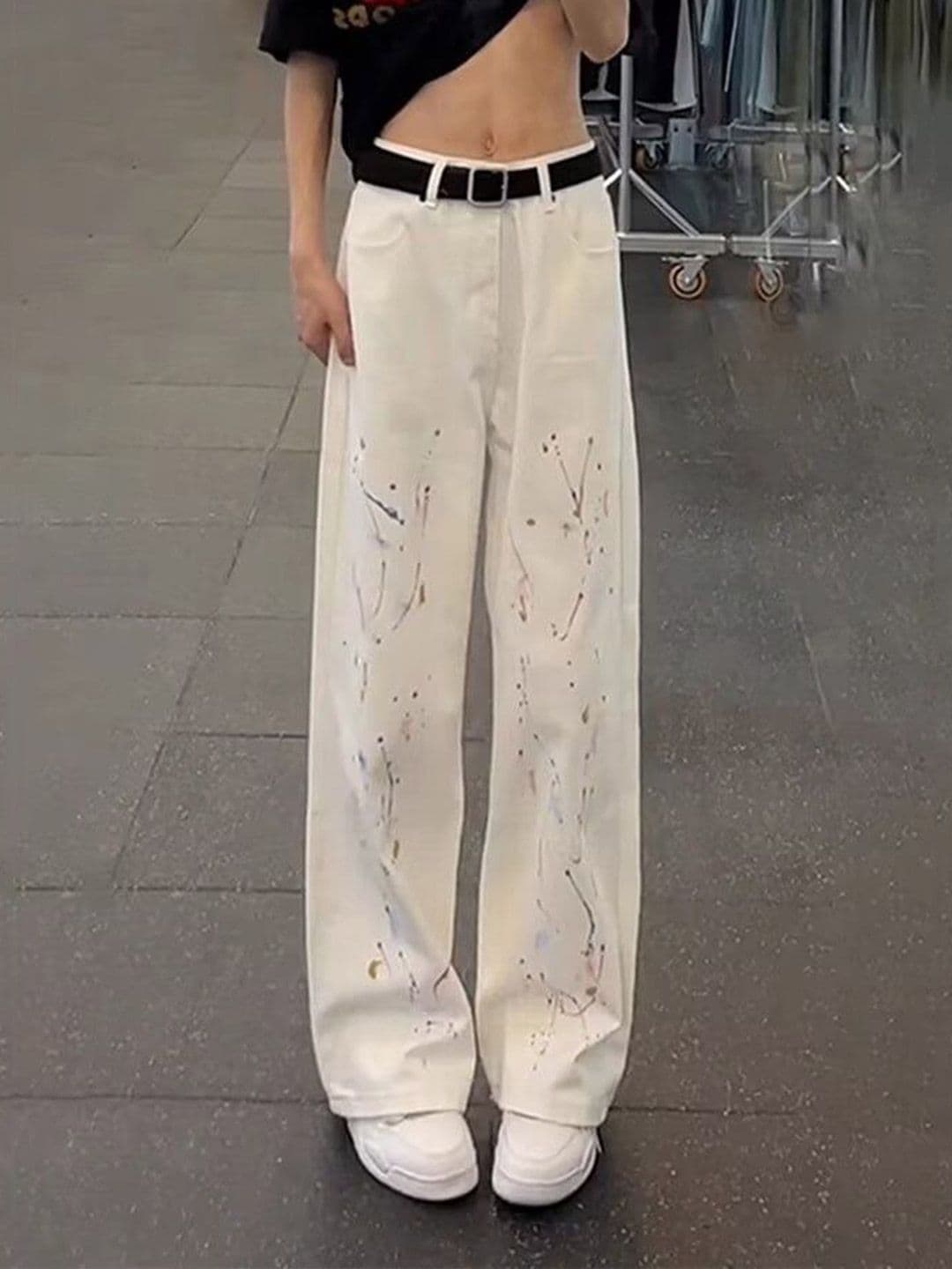 StyleCast x Revolte Men Printed Relaxed Fit Mid-Rise Jeans - view 1