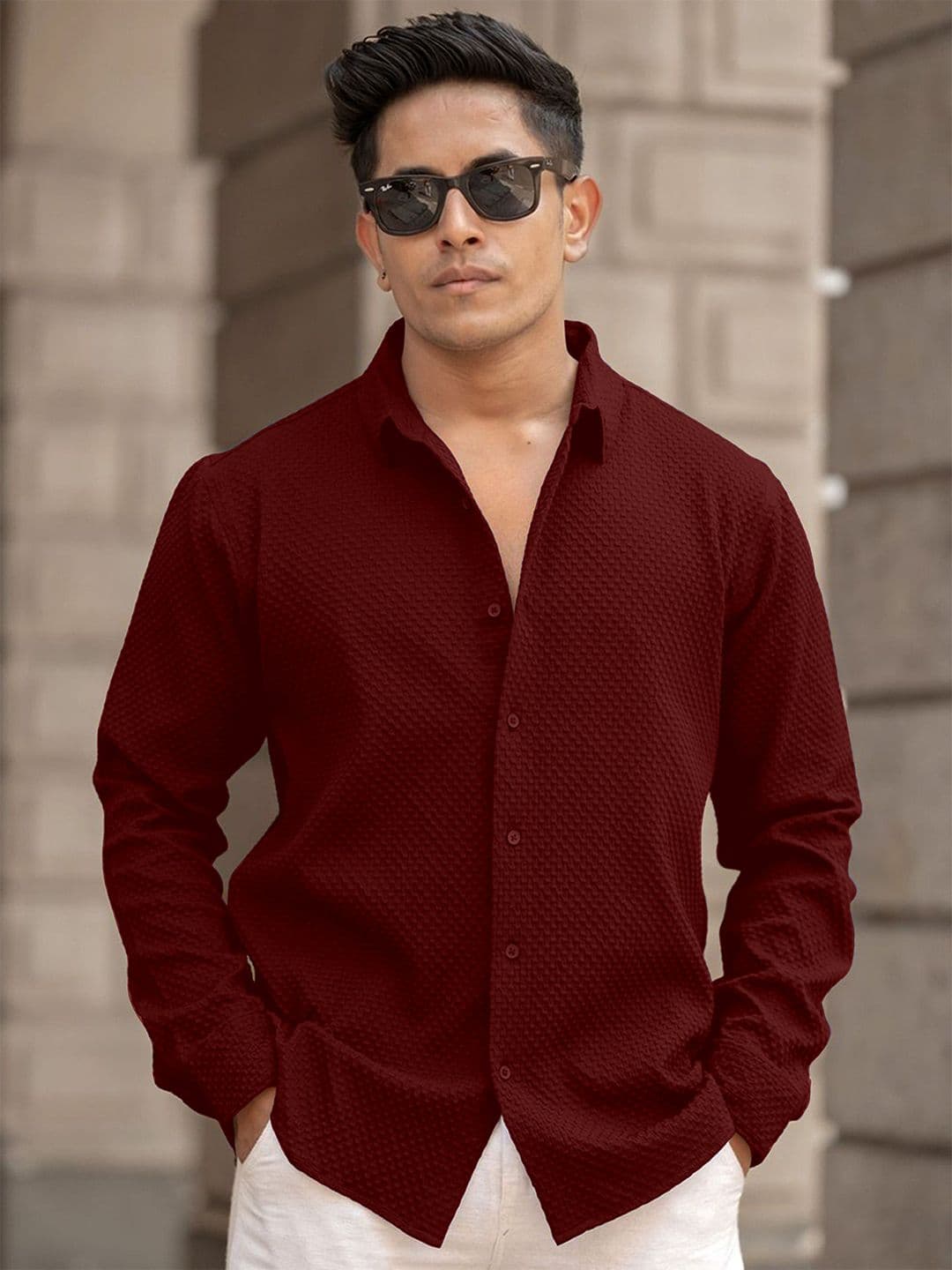 WEBRIC Cotton Standard Fit Casual Shirt - view 1
