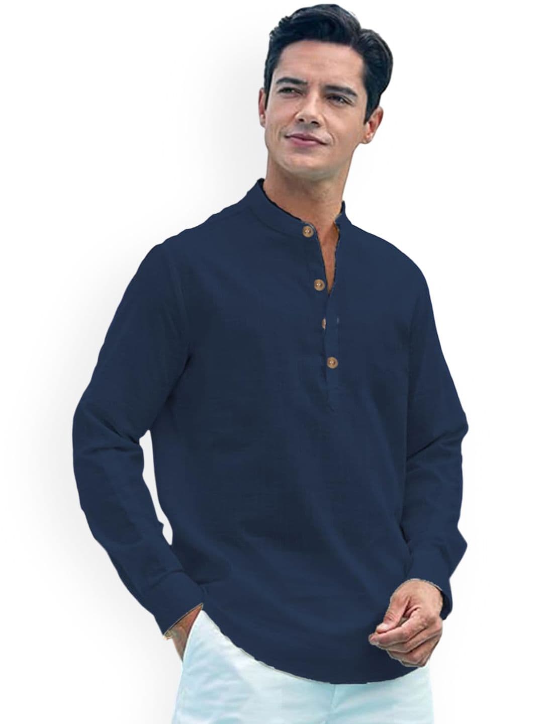 univibe Men Solid Daily Cotton Straight Kurta - view 1
