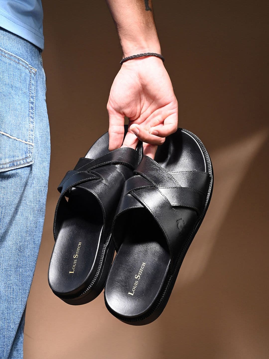 LOUIS STITCH Men Leather Comfort Sandals - view 1