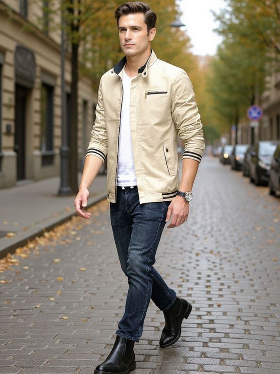 HERE&NOW Men Insulator Zip Detail Tailored Jacket - view 1