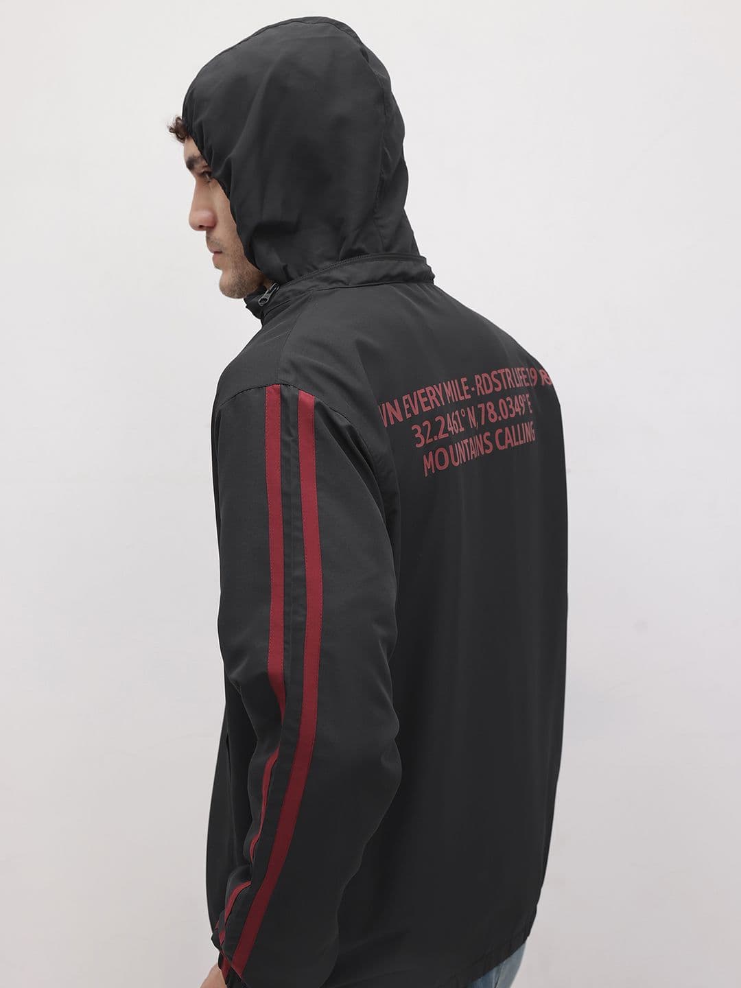The Roadster Life Co. Typography Print Hooded Tailored Jacket - view 1