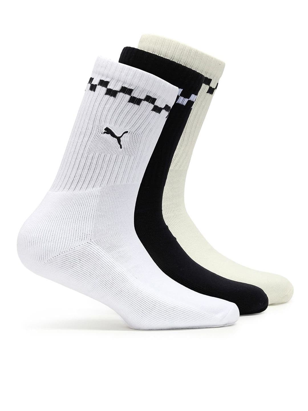 Puma Chequered heritage Long Crew Socks Pack of 3 - view 1