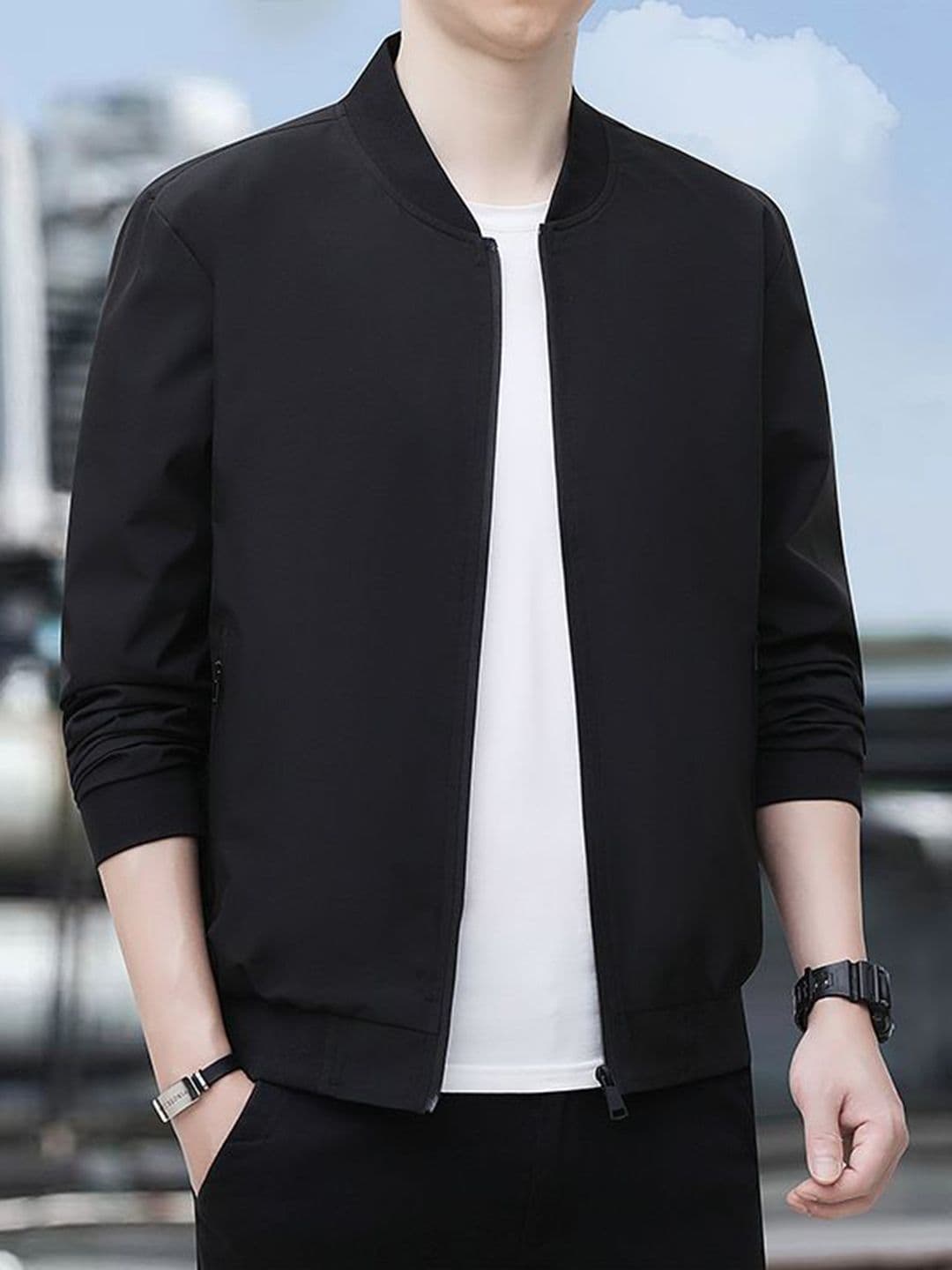 StyleCast x Revolte Men Collarless Long Sleeves Tailored Jacket - view 1