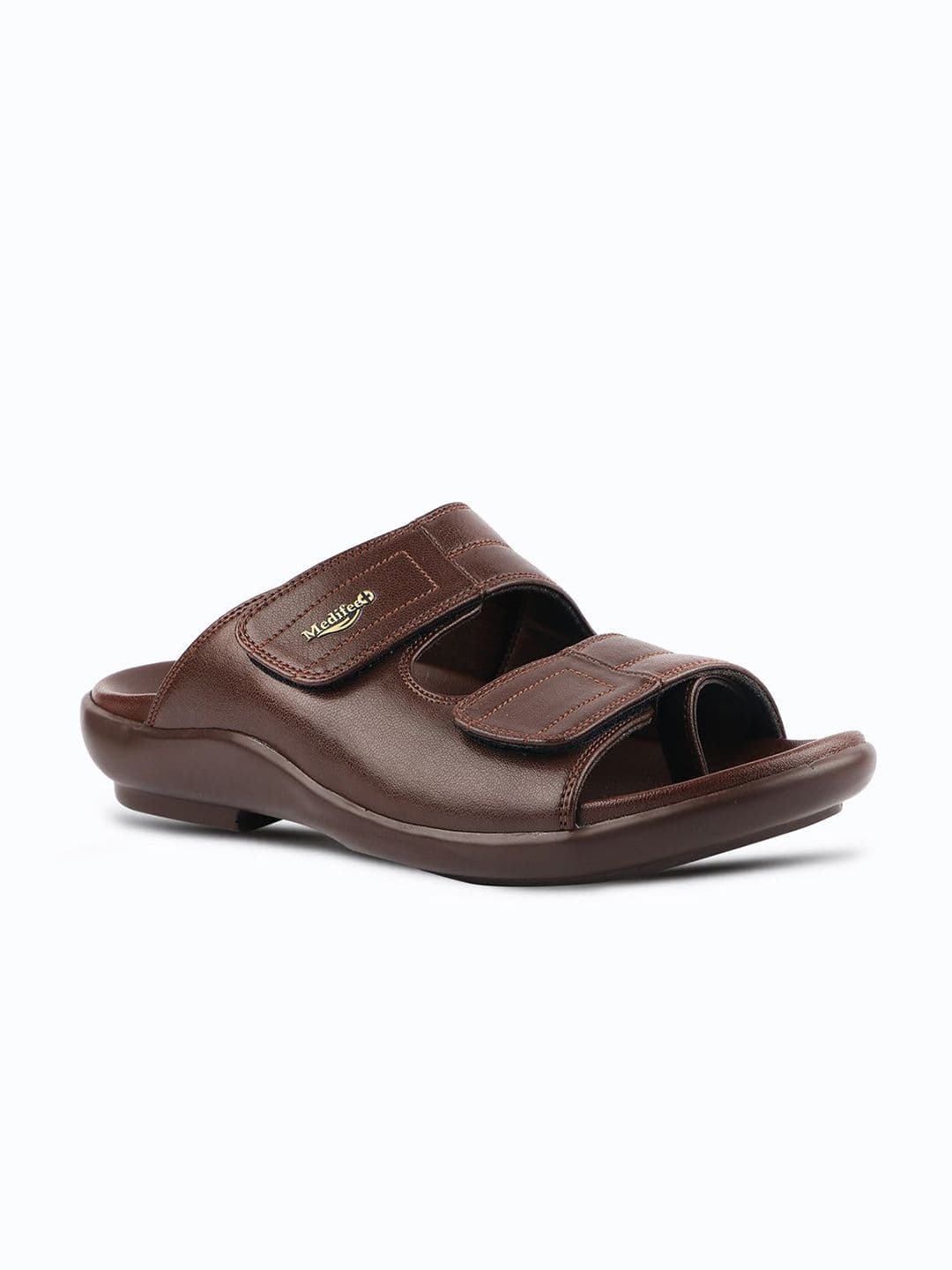 MEDIFEET Men Brown Open Back Sandals - view 1