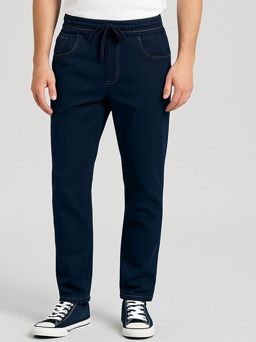 HIRRUX Men Comfort Straight Fit Mid-Rise Stretchable Jeans - view 1
