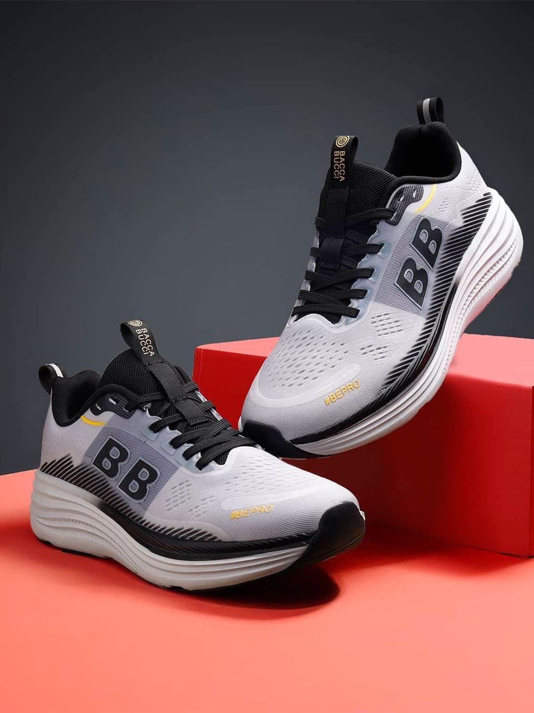 bacca bucci Grey AEROCORE Men All-Day Athleisure Insocks Storm Mesh Lightweight Sports Shoes - view 1