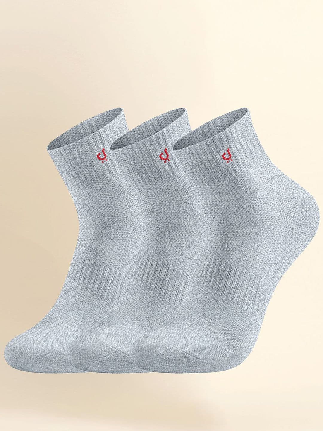 Trendmalls Unisex Pack Of 3 Cotton Blend Athletic Odour Free Ankle Length Socks - view 1