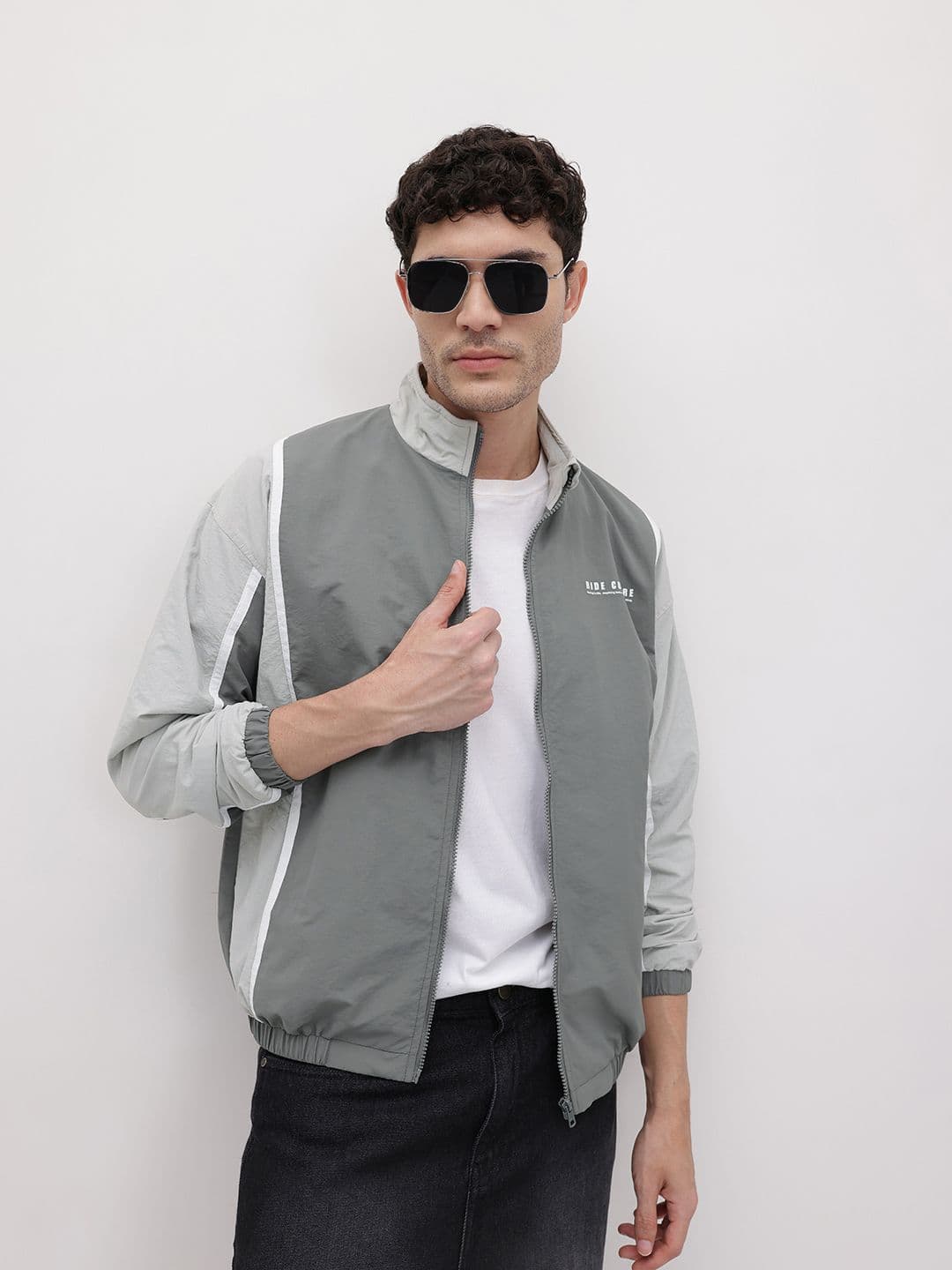 The Roadster Life Co. Colourblocked Bomber Jacket - view 1