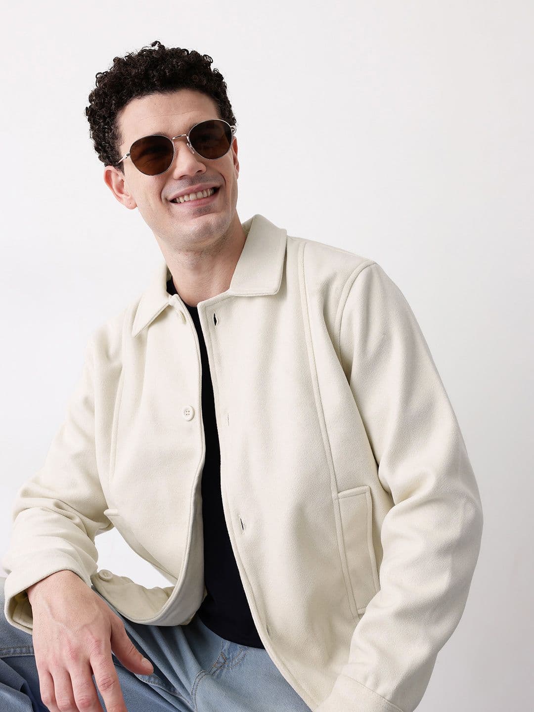 Mast & Harbour Spread Collar Bomber Jacket - view 1