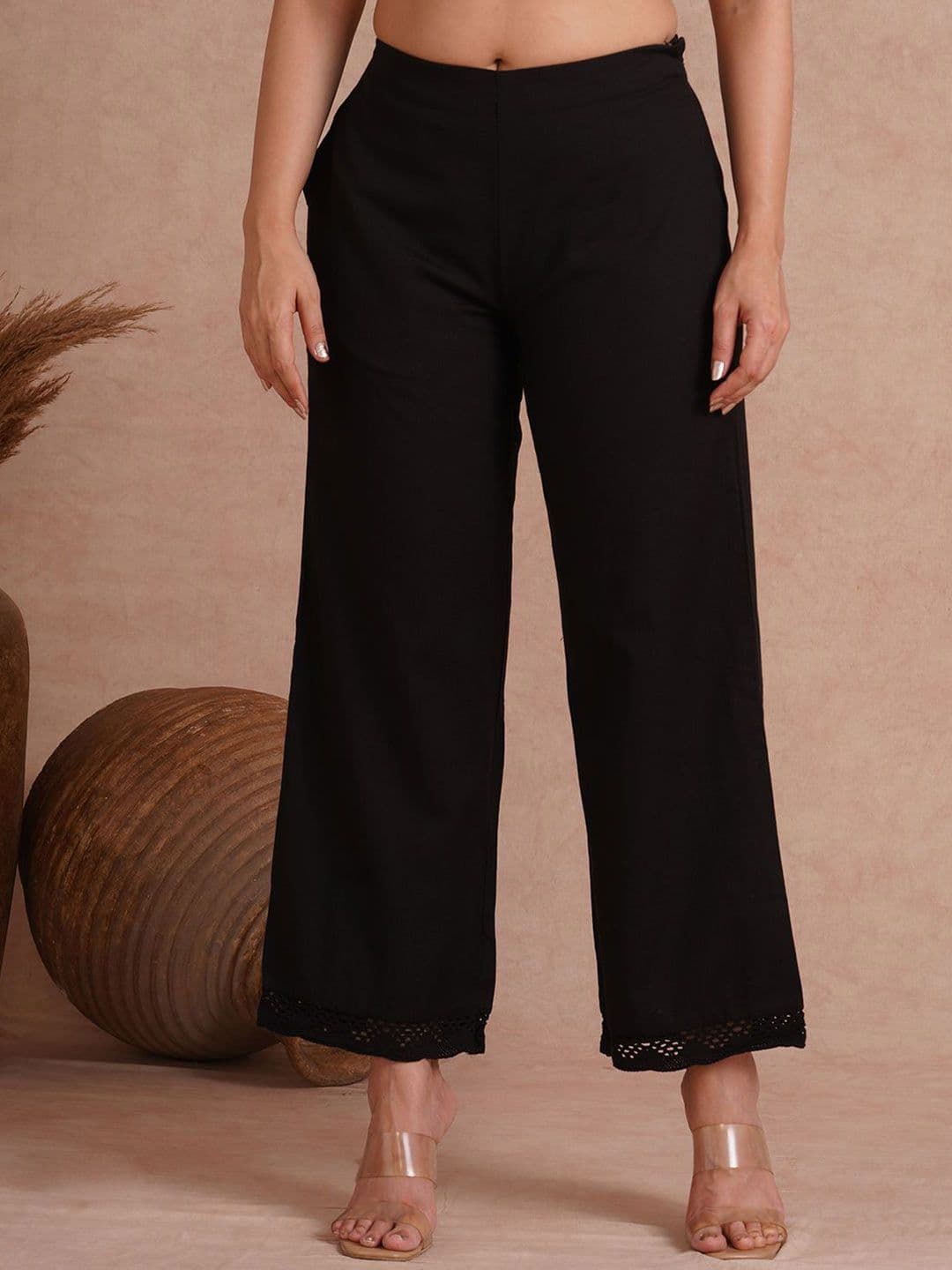 KAMI KUBI Women Flared Fit Cotton Palazzos - view 1