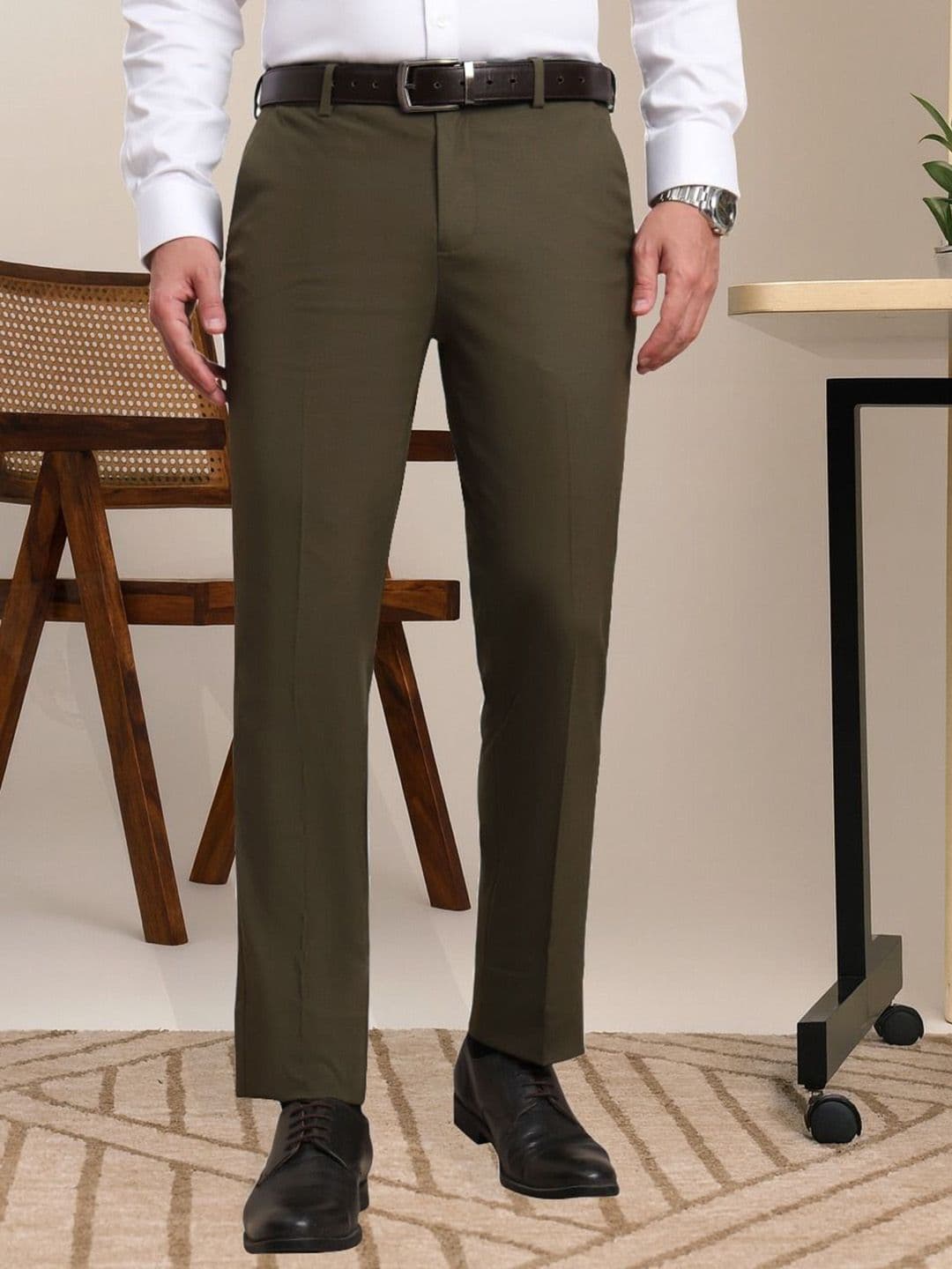 Integration Smart Fit Stretchable Flex Waist Office Wear Trousers - view 1