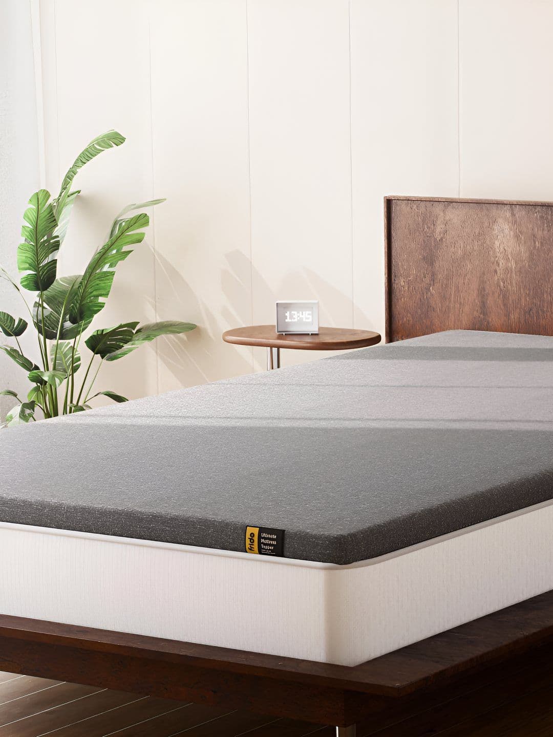 FRIDO Grey Quilted Dual Comfort King Mattress Topper - view 1
