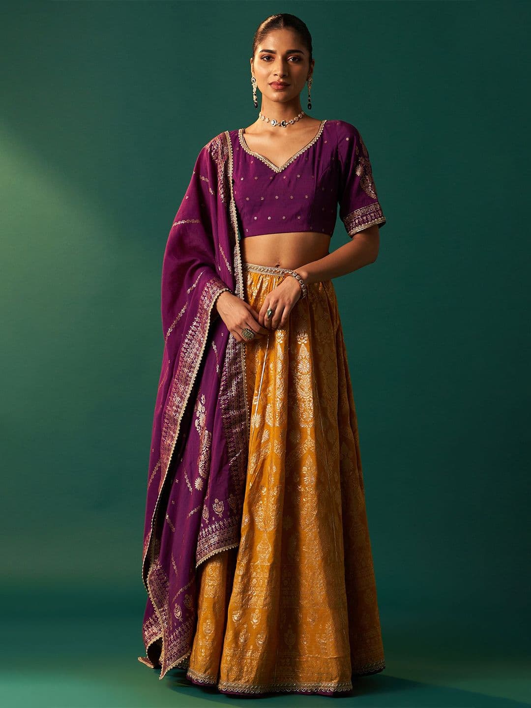 WISHFUL Ready to Wear Lehenga & Blouse With Dupatta - view 1