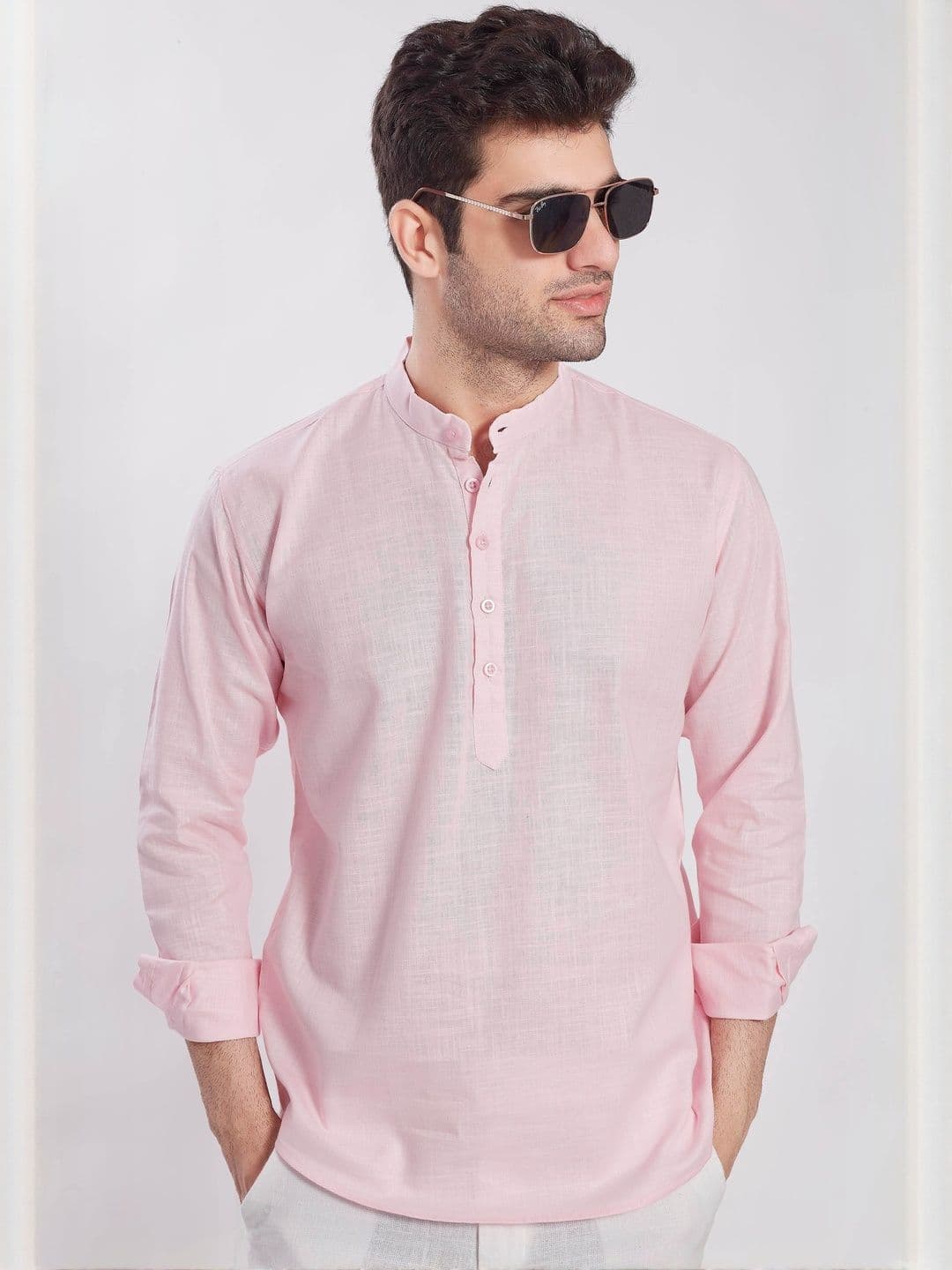PulseIQ Men Cotton A-Line Kurtas - view 1