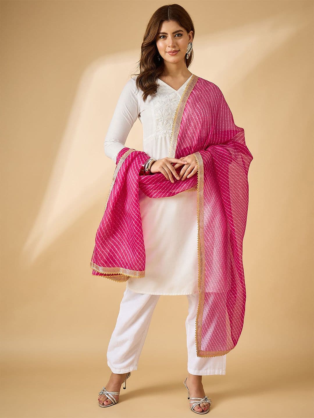 all about you Leheriya Dupatta With Gotta Patti - view 1