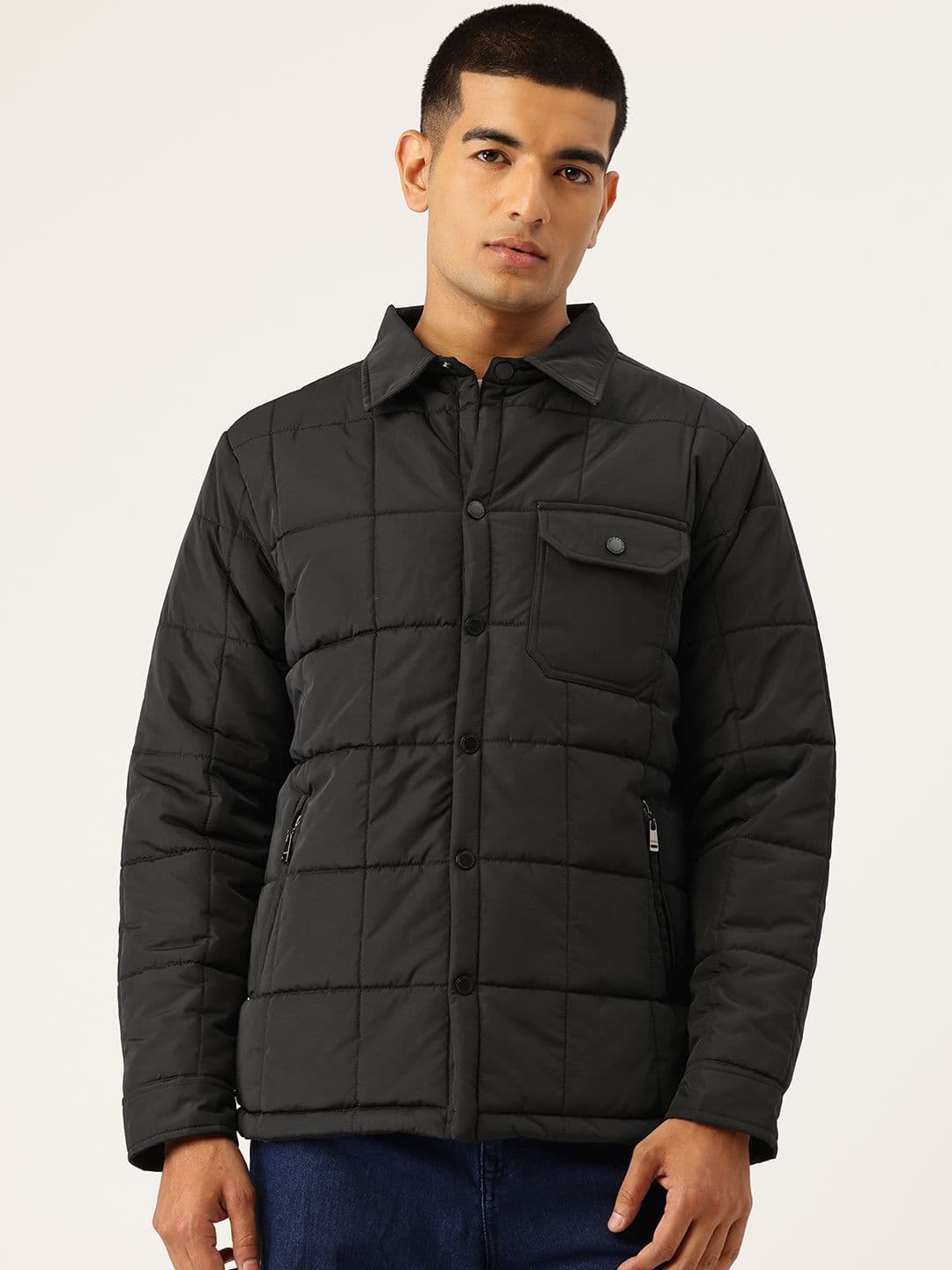 Okane Spread Collar Padded Jacket - view 1