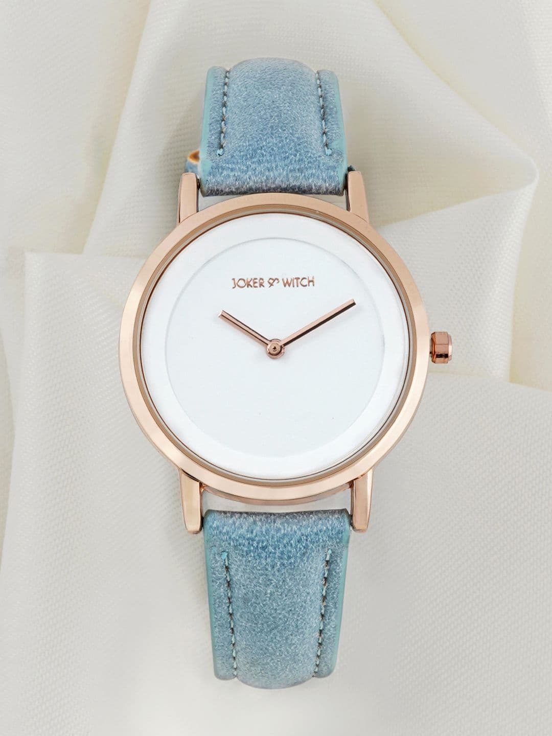JOKER & WITCH Women White Dial & Blue Leather Straps Analogue Watch AMWW516-Blue - view 1