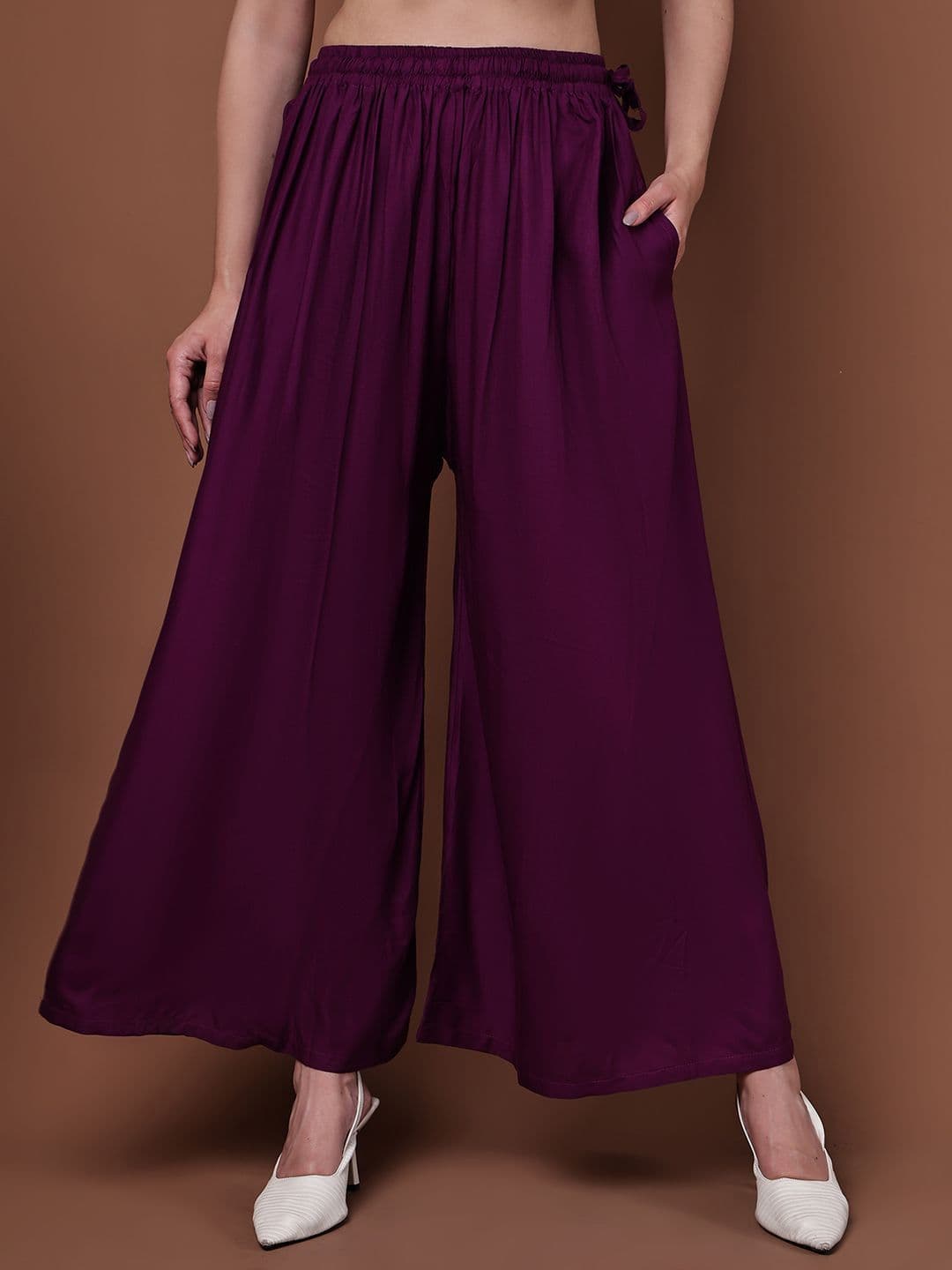 Valles365 by S.C. Women Flared Fit Palazzos - view 1