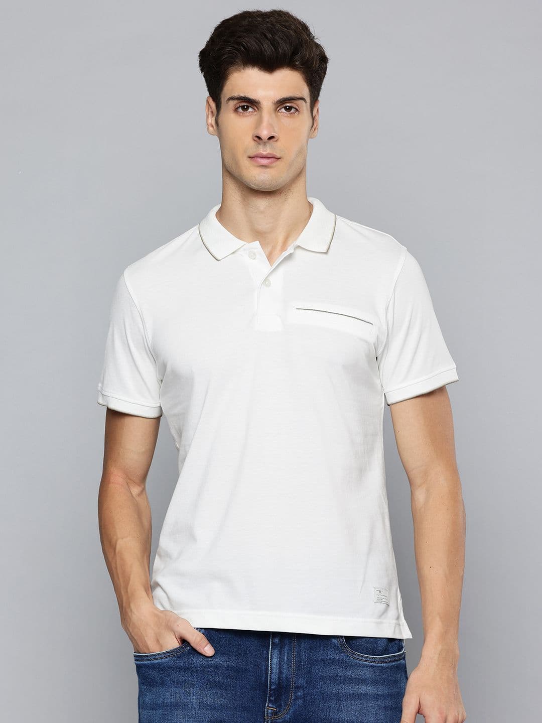 Flying Machine Men Polo Collar T-shirt - view 1