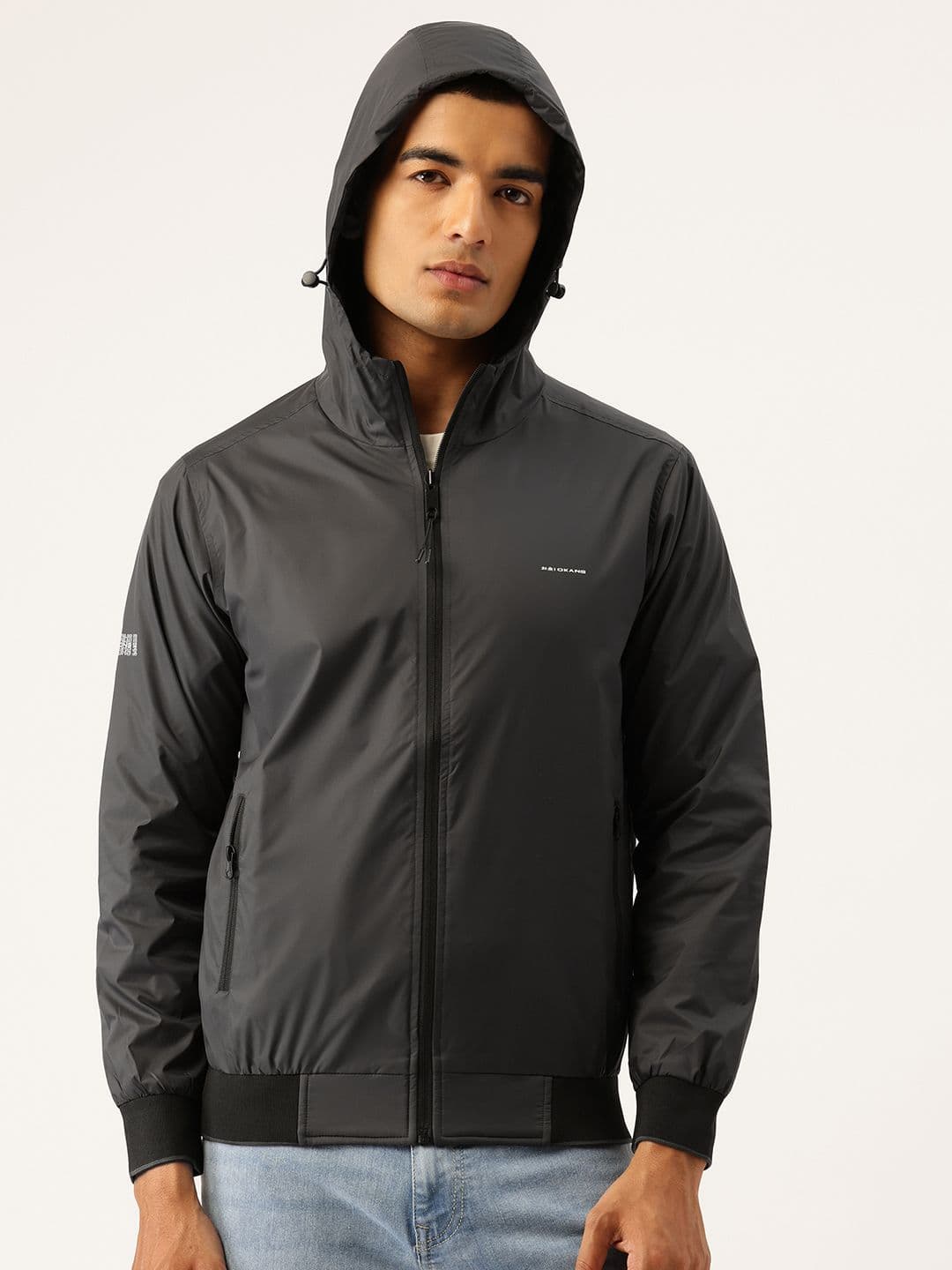 Okane Reversible Hooded Bomber Jacket - view 1