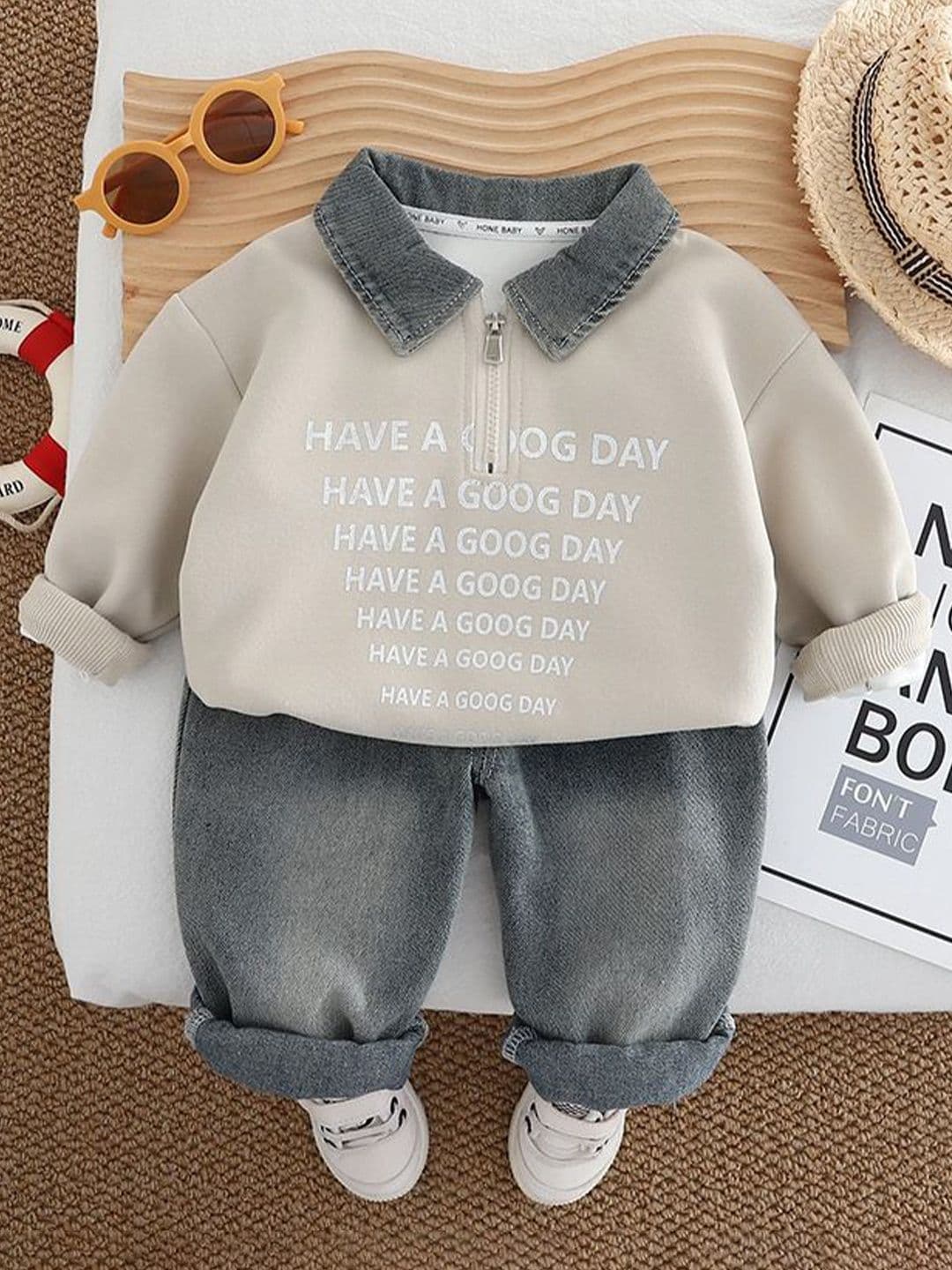 StyleCast x Revolte Boys Printed T-shirt with Trousers Clothing Set - view 1