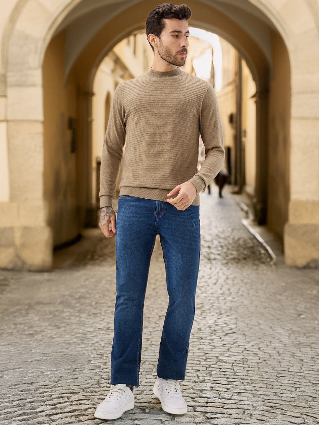 Status Quo Textured Pullover Sweater - view 1