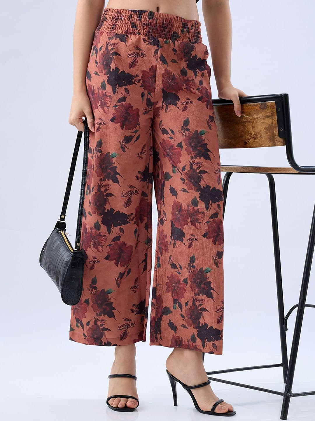 Mystere Paris Women Printed Wide Leg Palazzo - view 1