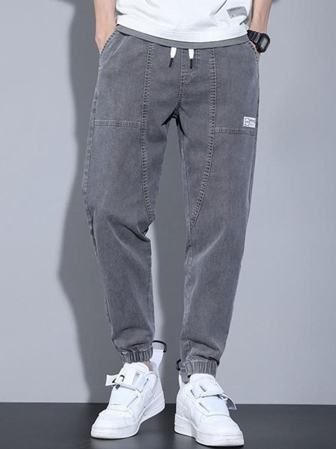 StyleCast Men Jogger Fit Mid-Rise Clean Look Cotton Non Stretchable Jeans - view 1