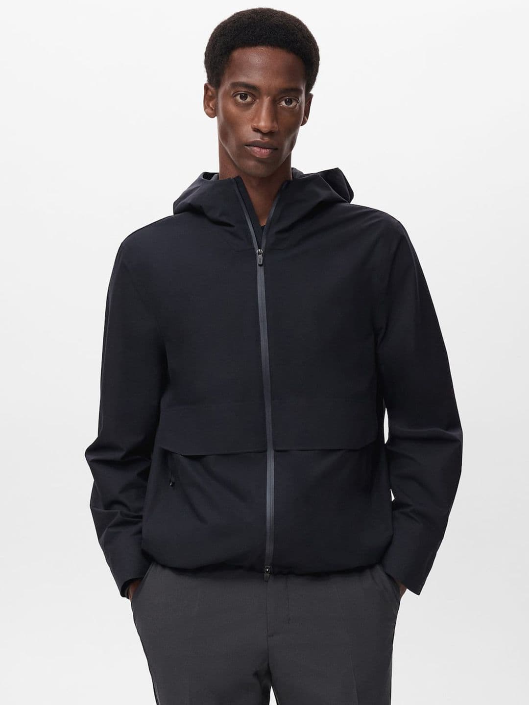 MANGO MAN Hooded Tailored Jacket - view 1