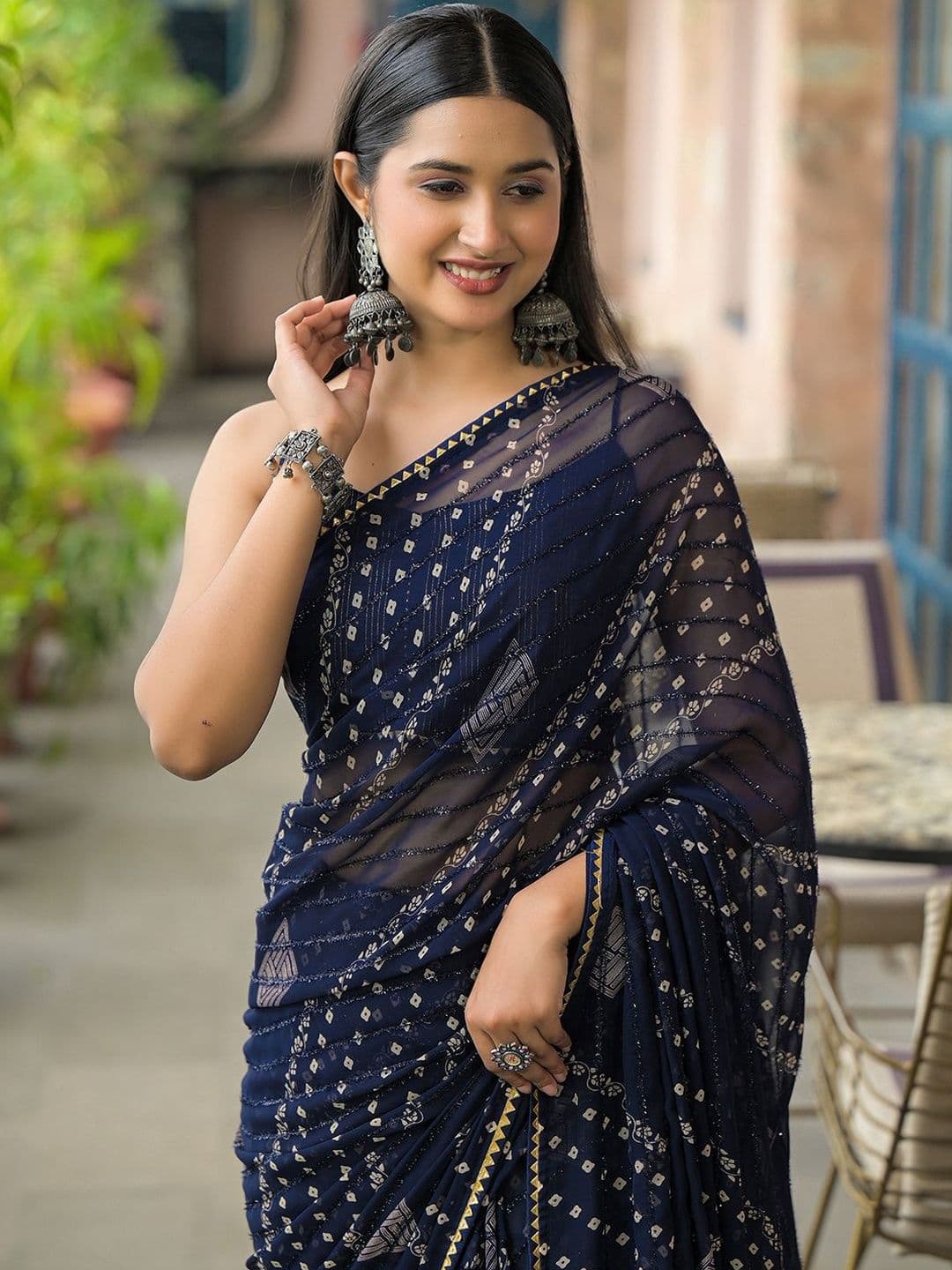 all about you Ethnic Motifs Printed Saree - view 1