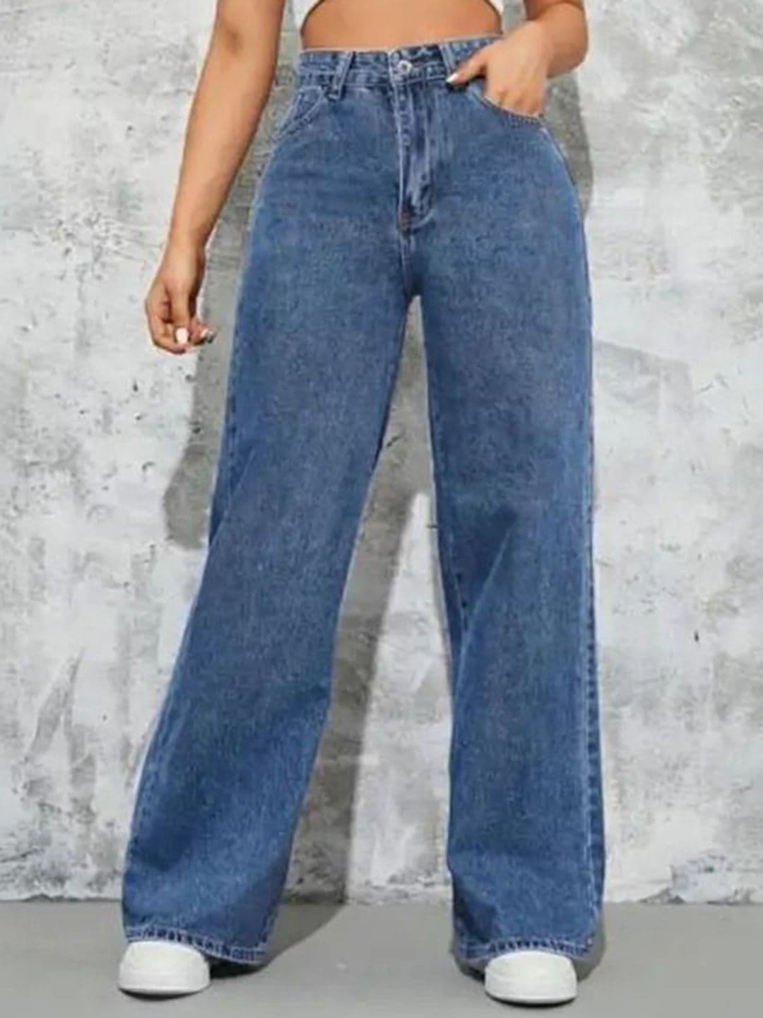 VK FASHION Women Jean Wide Leg Fit High-Rise Stretchable Jeans - view 1