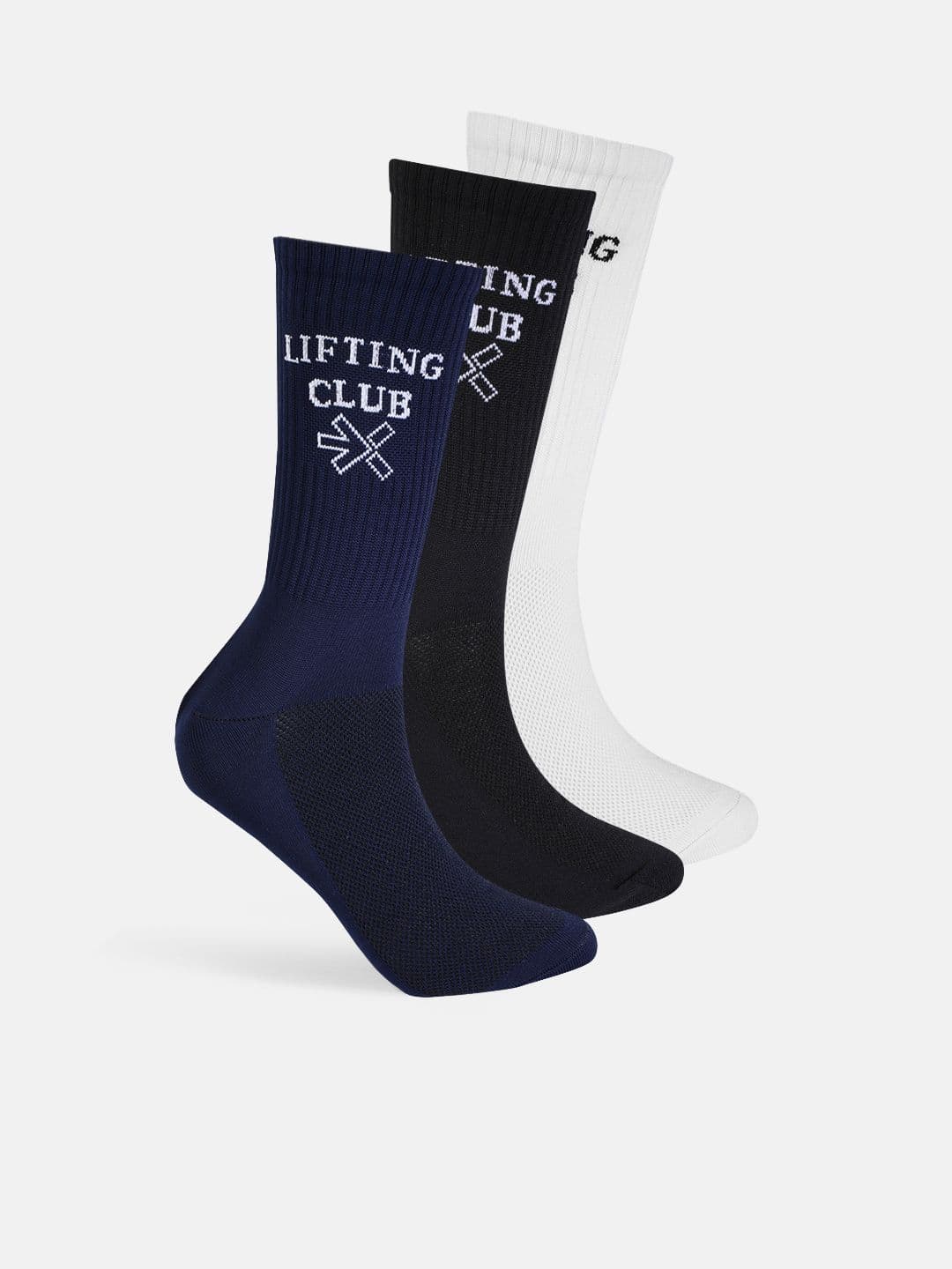 HRX by Hrithik Roshan Men Pack Of 3 Patterned Above Ankle Length Gym Socks - view 1