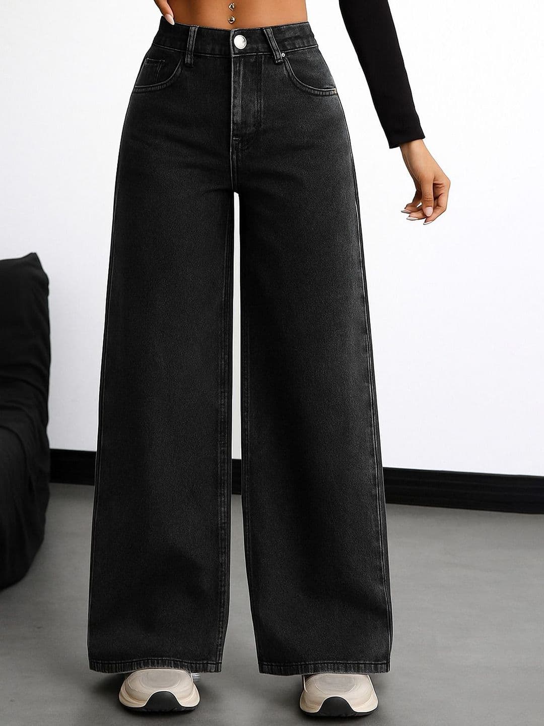 KASHIAN Women Loose Fit High-Rise Jeans - view 1