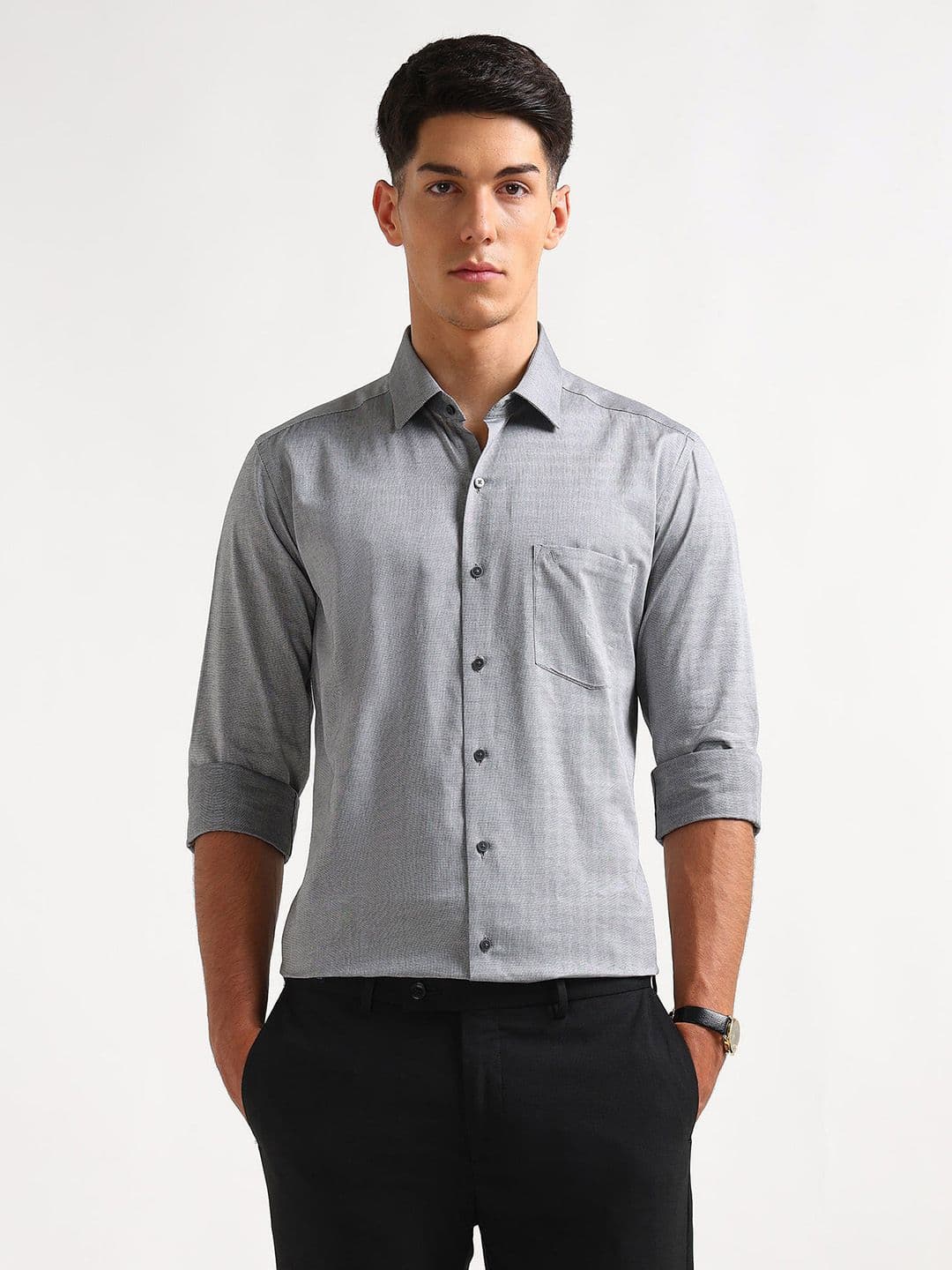 Arrow Slim Fit Formal Pure Cotton Shirt - view 1
