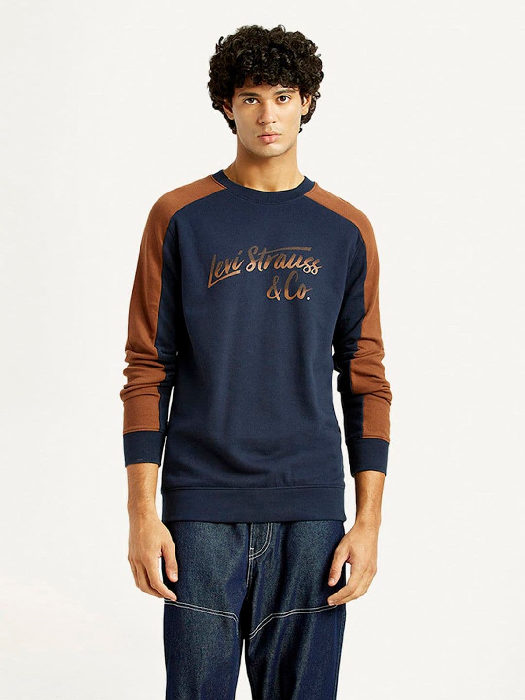 Levis Brand Logo Printed Pure Cotton Sweatshirt - view 1
