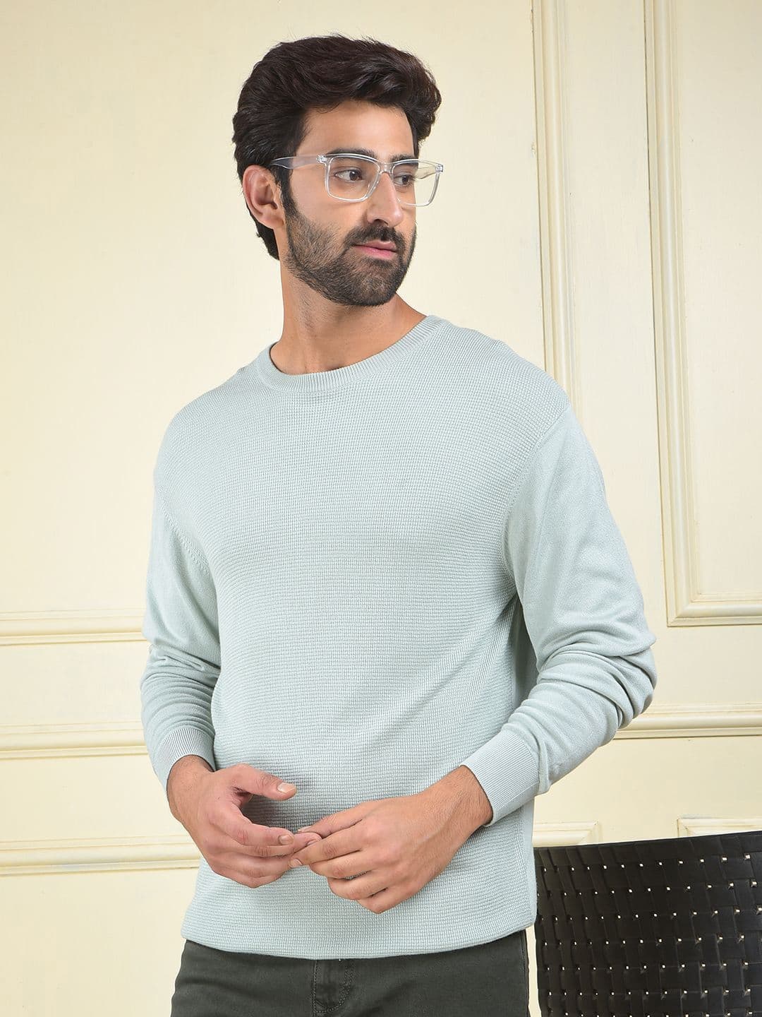 Crimsoune Club Men Round Neck Full Sleeve Pullover Sweater - view 1