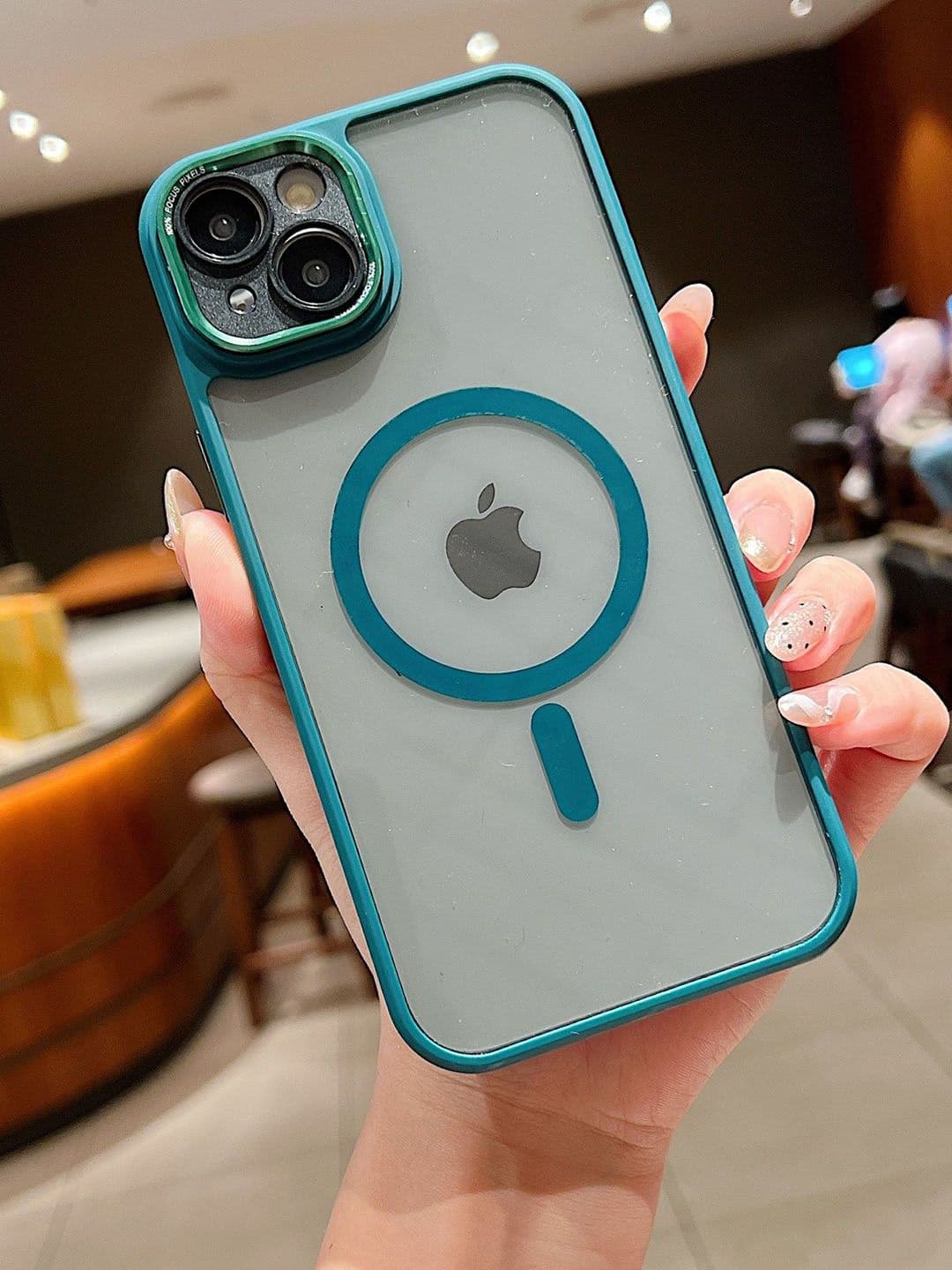 Luxury Kase iPhone 14 Magnetic Clear Shockproof Back Case Mobile Accessories