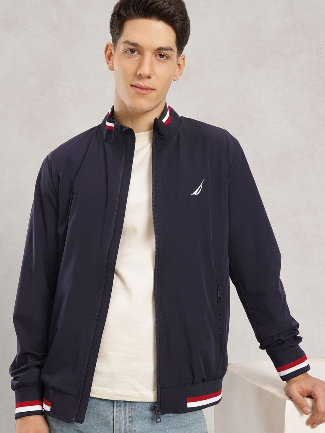 Nautica Mock Collar Bomber Jacket - view 1