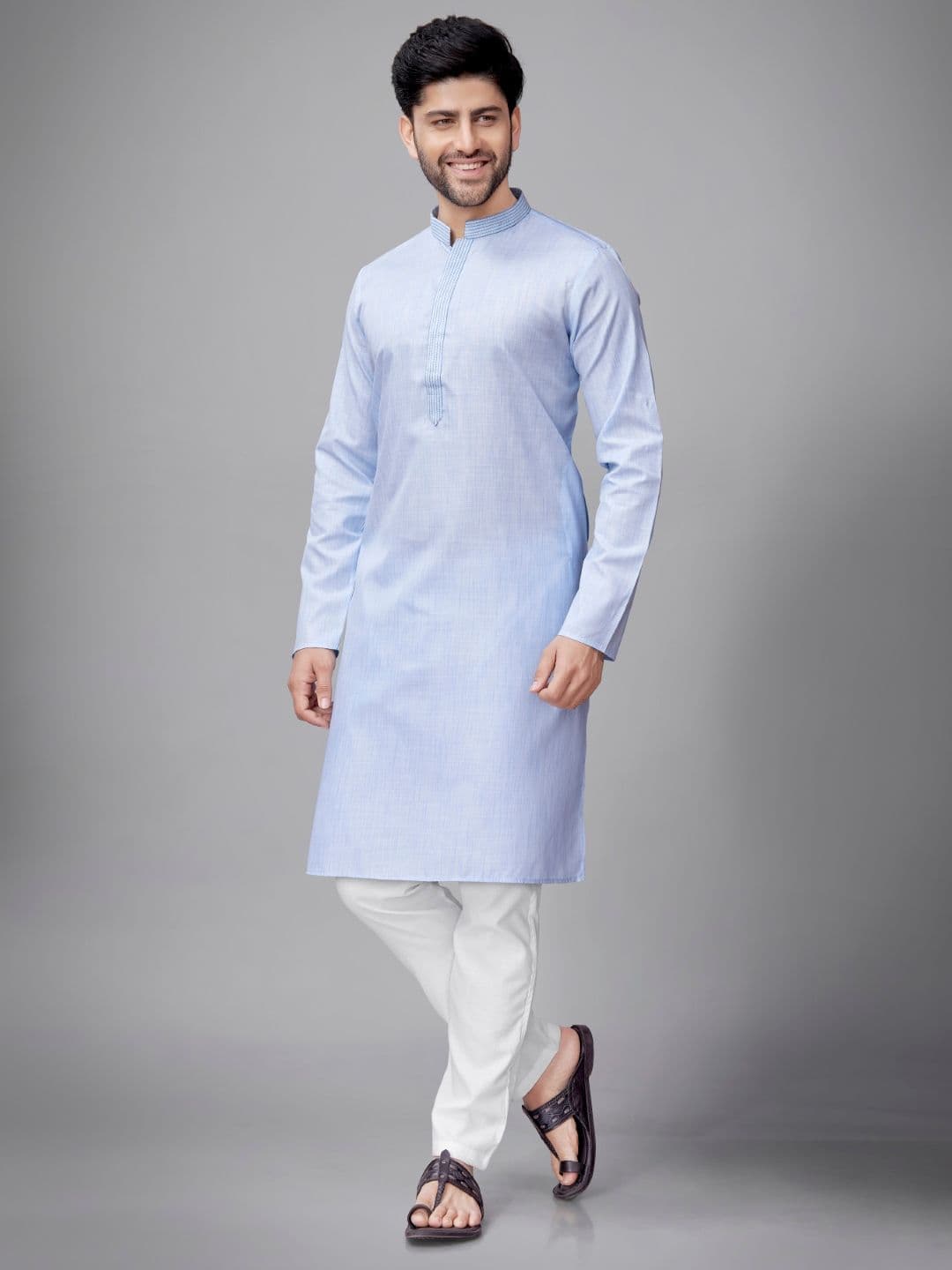 JUGG JUGG JEEYO Men Striped Kurta - view 1