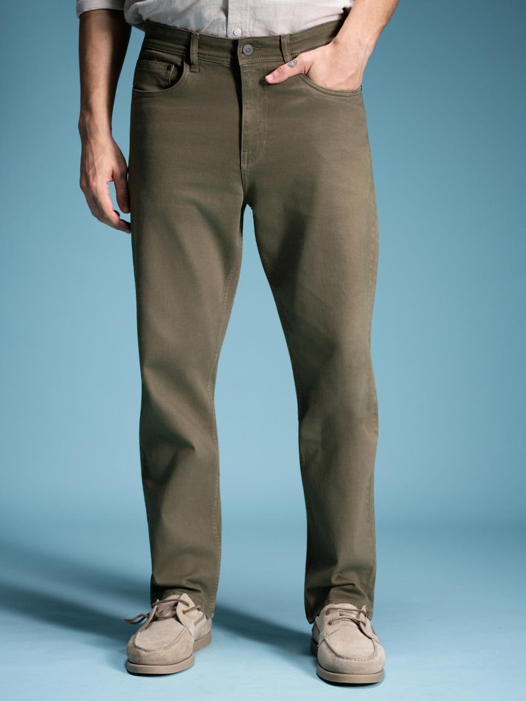The Pant Project Men Classic Relaxed Fit Mid-Rise Stretchable Jeans - view 1