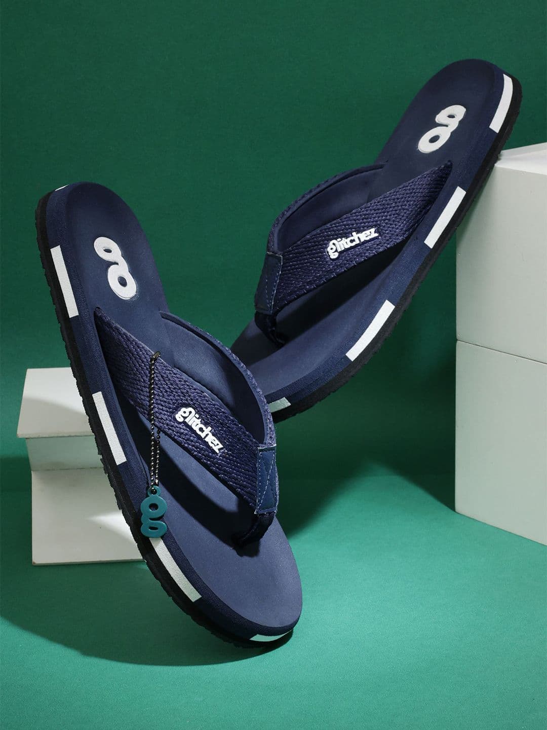 glitchez Men Colourblocked Thong Flip-Flops - view 1