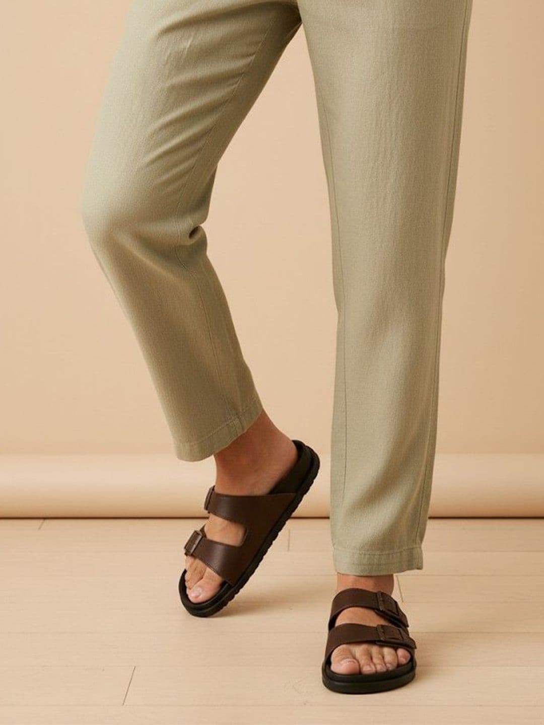 MICHEAL FERAAS Men Leather Comfort Sandals - view 1