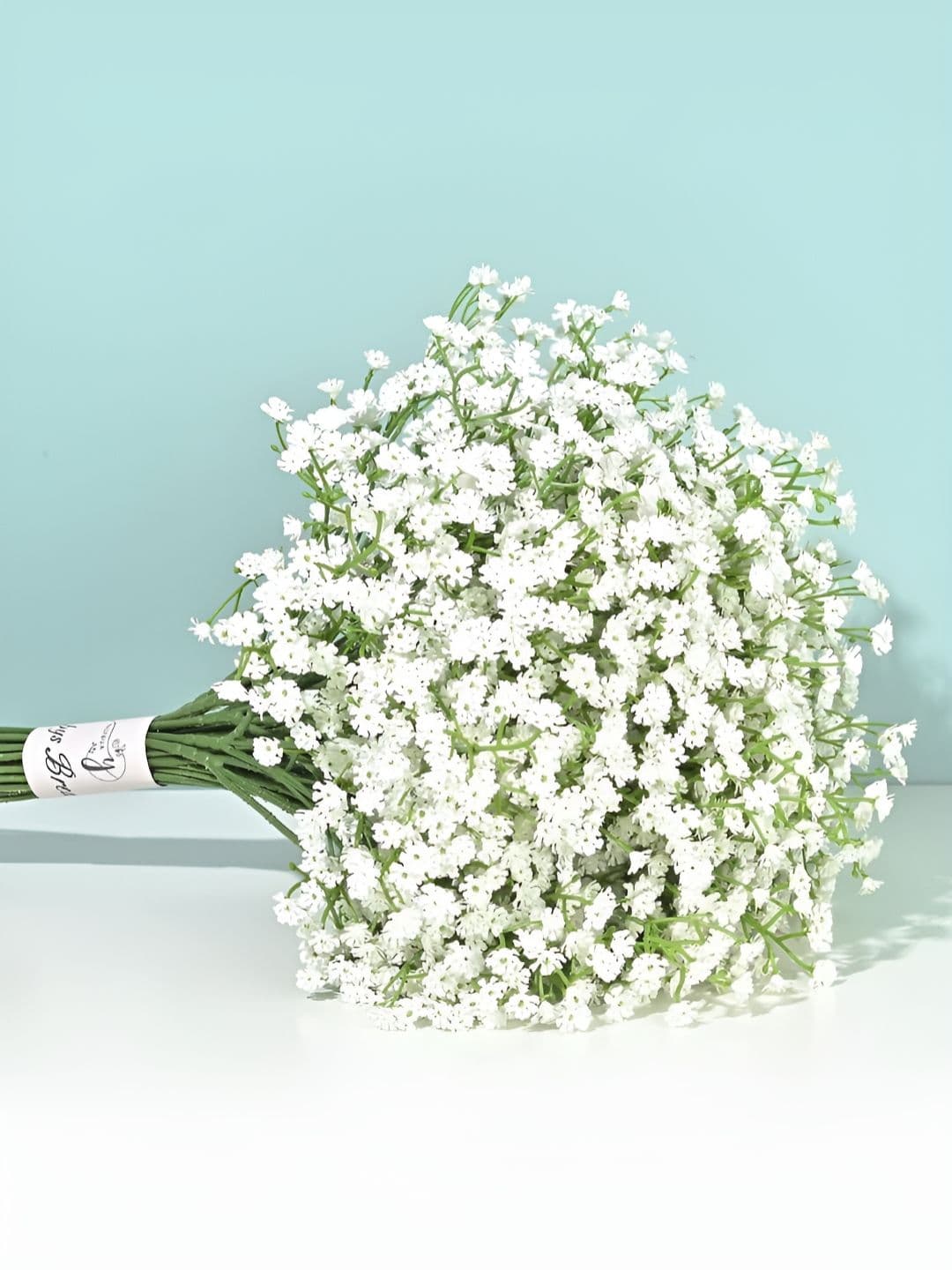 TIED RIBBONS Set of 6 Artificial Flowers Bunch Baby Breath for Vase - view 1