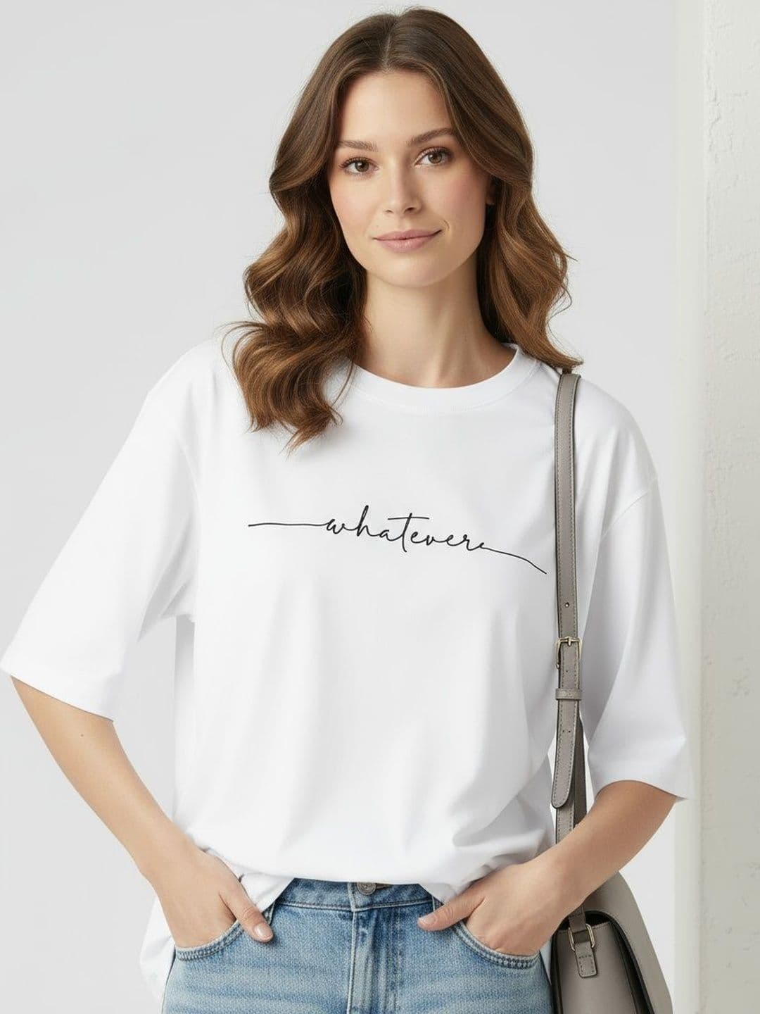 SZN Typography Printed Relaxed Fit Cotton T-shirt - view 1