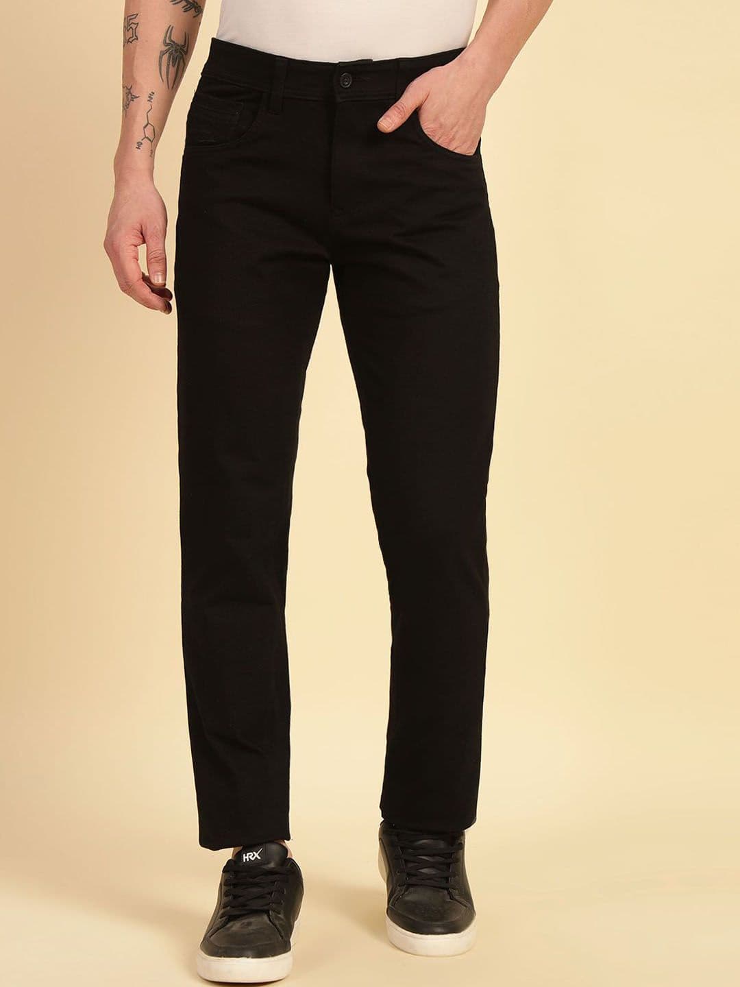 Cantabil Men Comfort Regular Fit Mid-Rise Breathable & Soft Cotton Stretchable Jeans - view 1