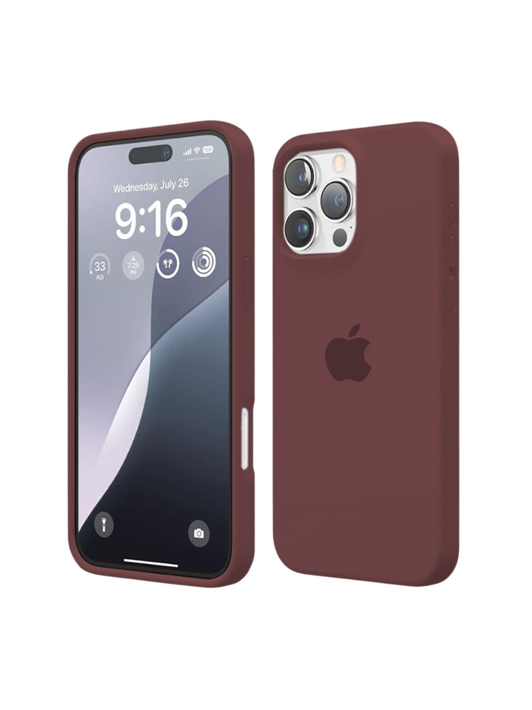 INNOPACE Unisex iPhone 16 Pro Max Solid Drop Protection Back Case