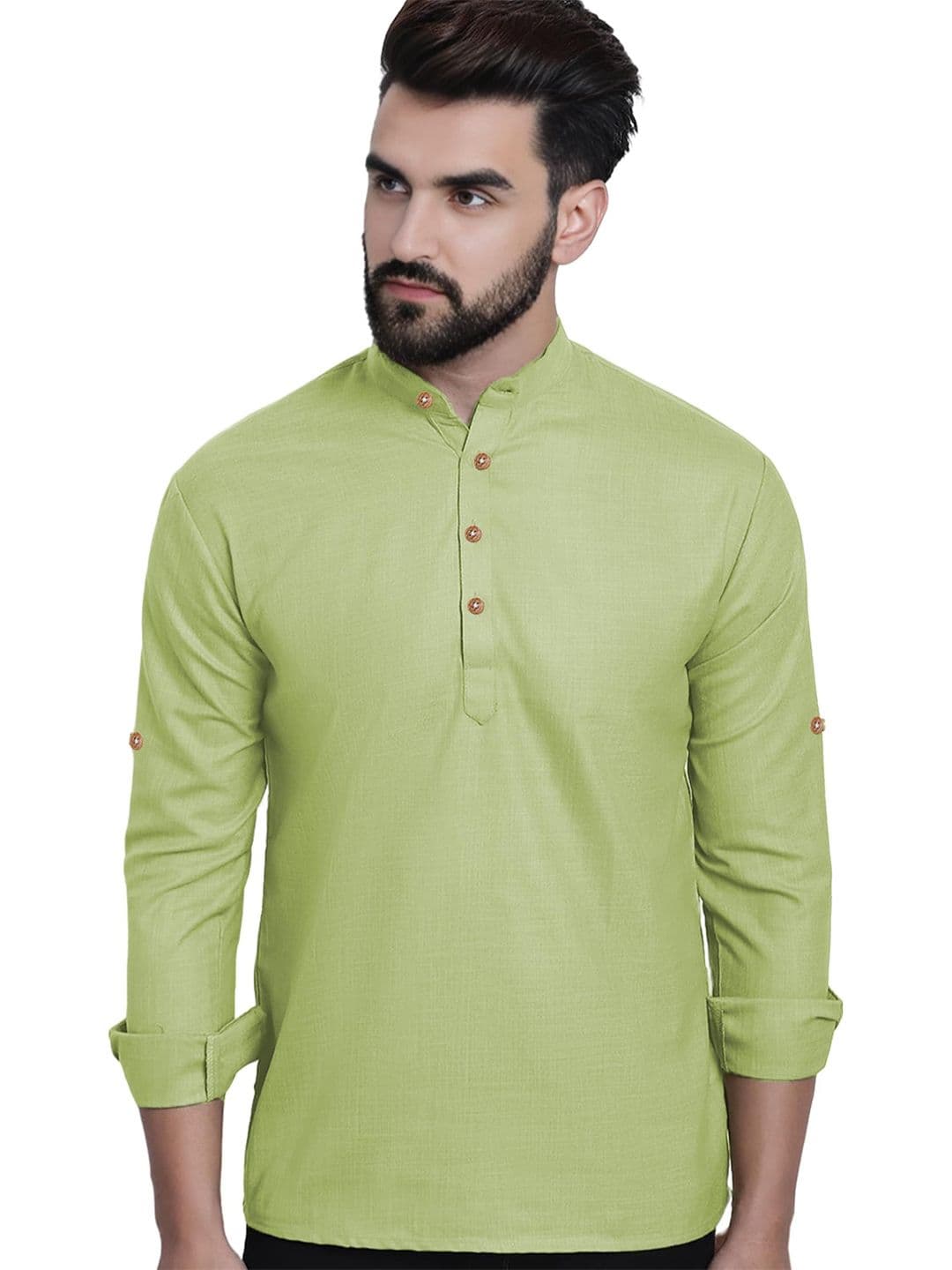 granthy Men Mandarin Collar Kurta - view 1